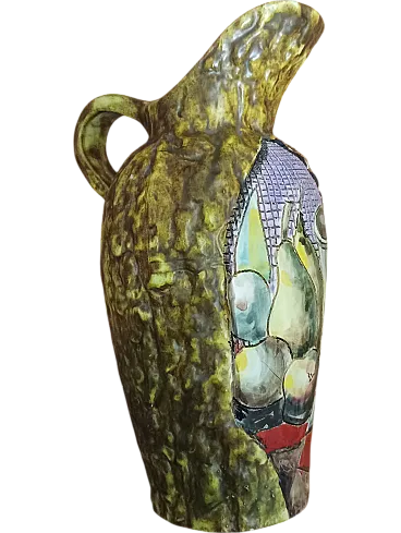 Volpi Deruta brocca vase, 40s