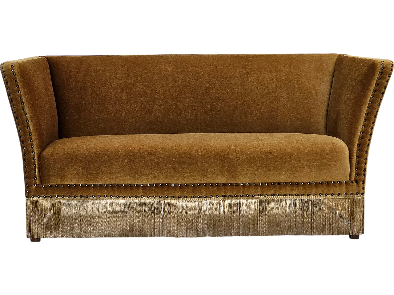 Danish 2 seater sofa velour, 1960s 17