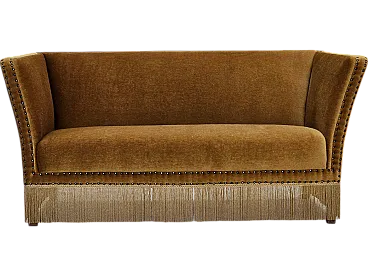 Danish 2 seater sofa velour, 1960s