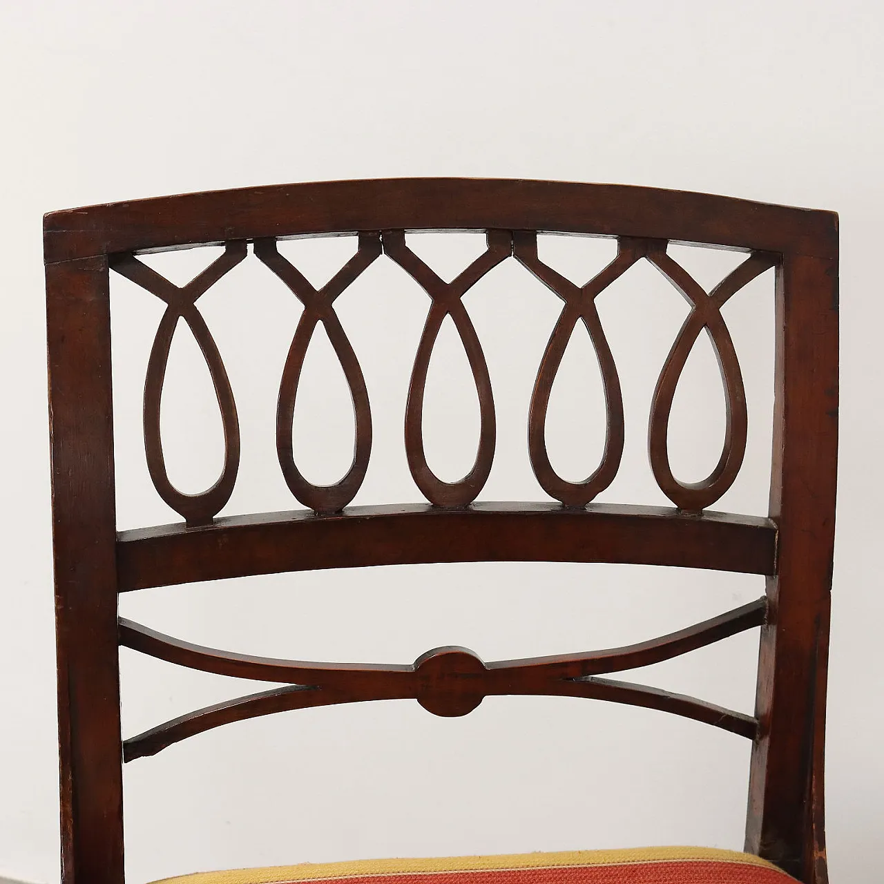 Empire sofa in cherry wood and fabric, 19th century 3