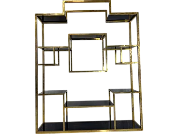 Brass Bookcase, 1970s