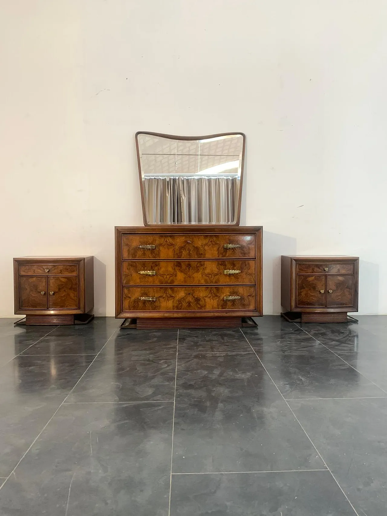 Art Deco bedroom set by Premuda furniture Lissone, 1930s 2