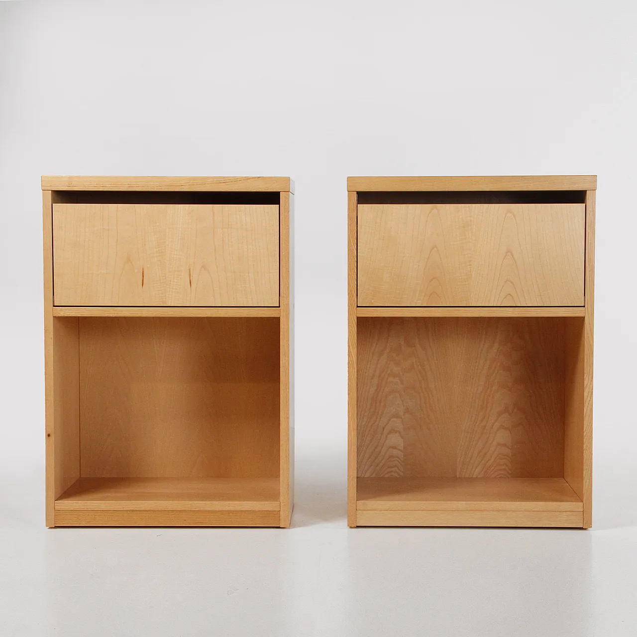 Pair of ash bedside tables, 1970s 3