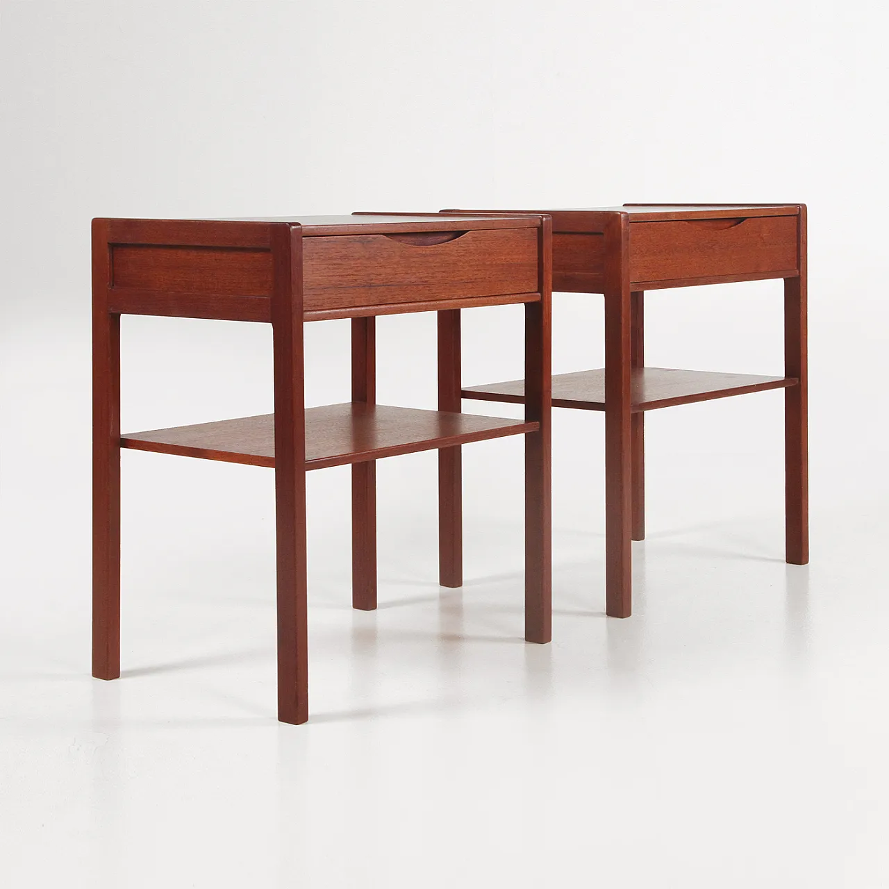 Pair of teak bedside tables, 1960s 1