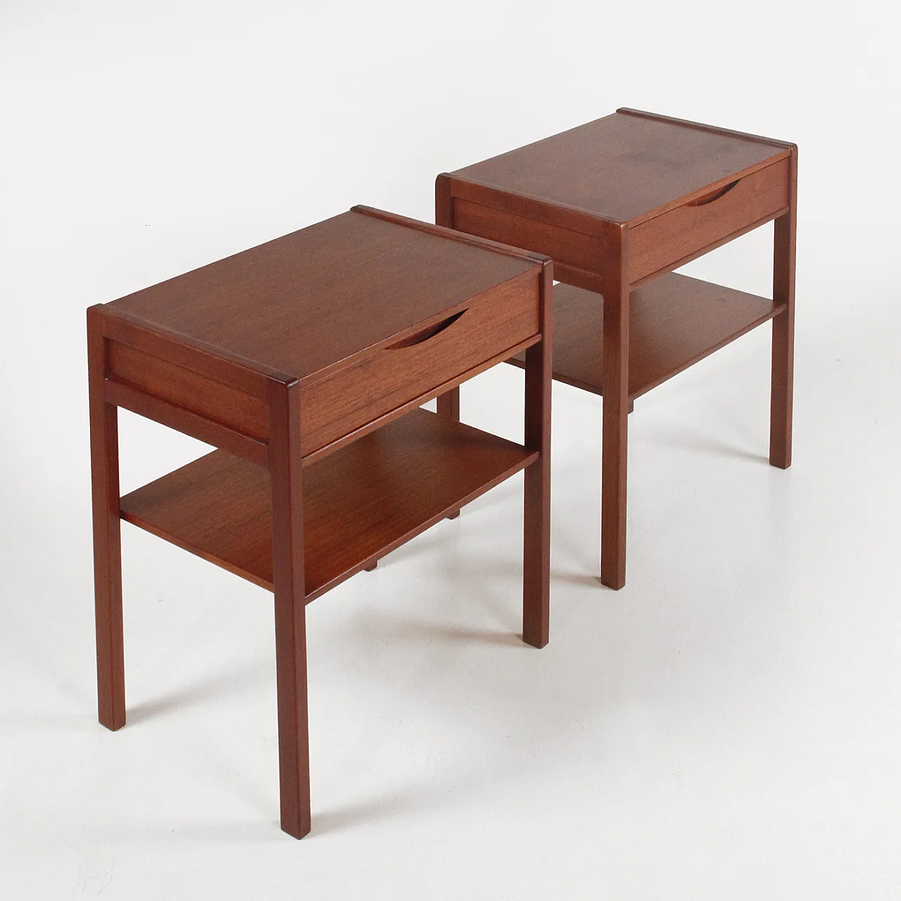 Pair of teak bedside tables, 1960s 2