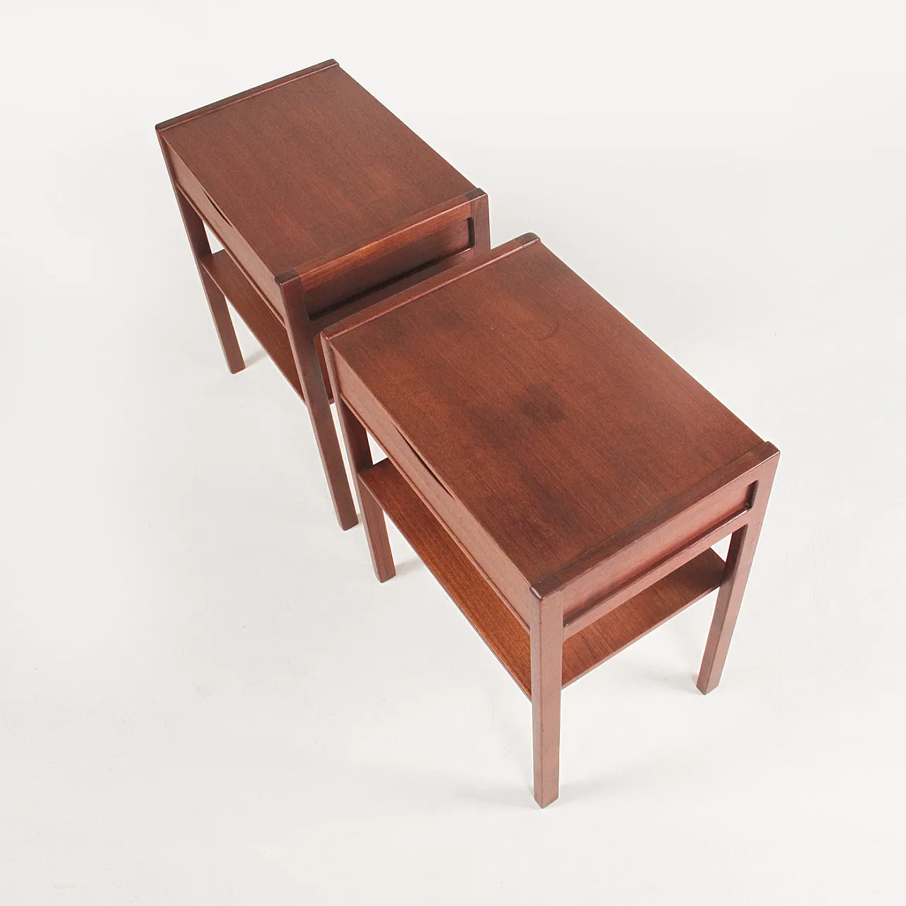 Pair of teak bedside tables, 1960s 5