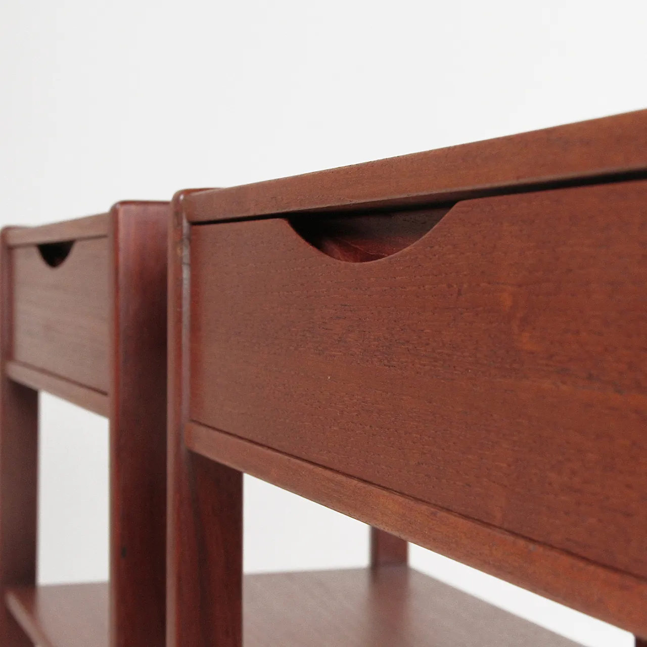 Pair of teak bedside tables, 1960s 9