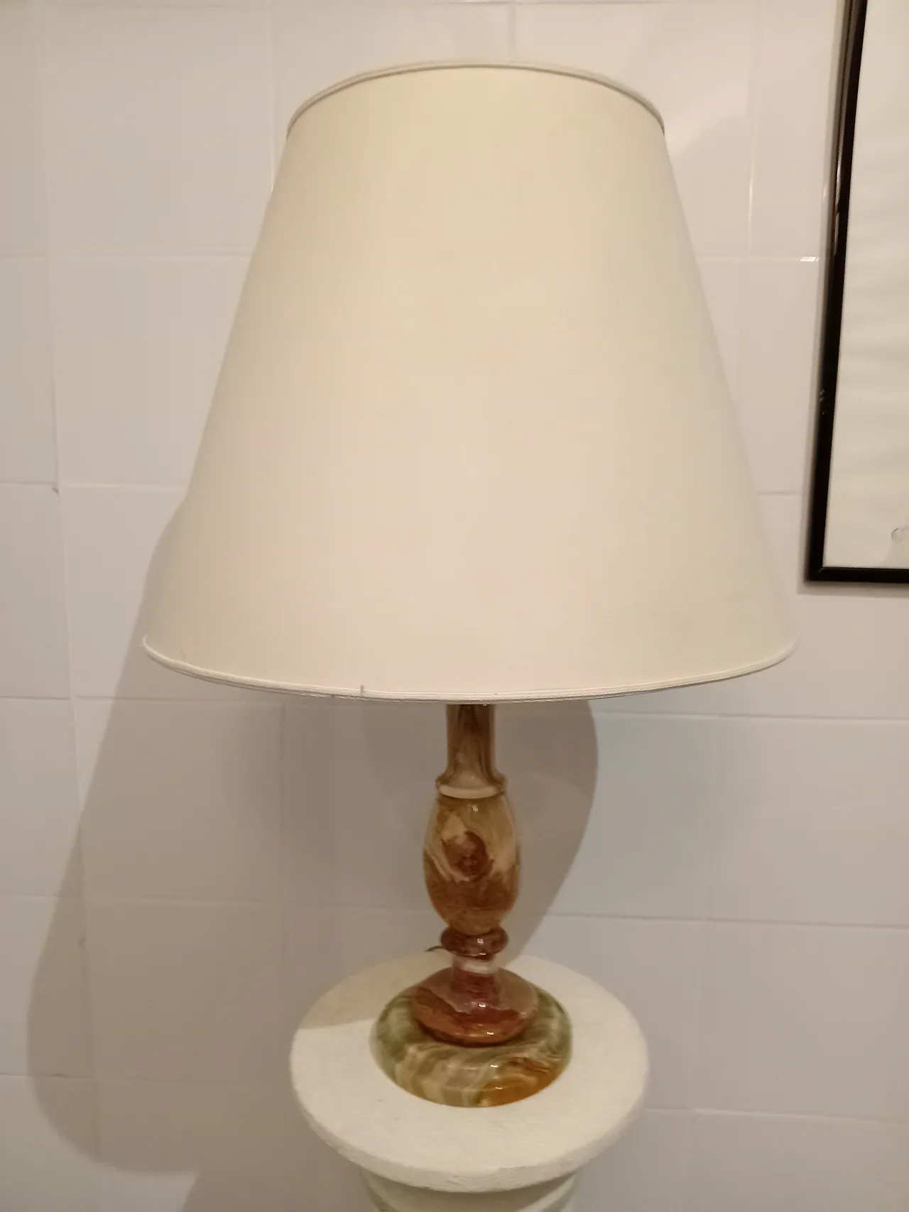 Table lamp in Green Onyx 1