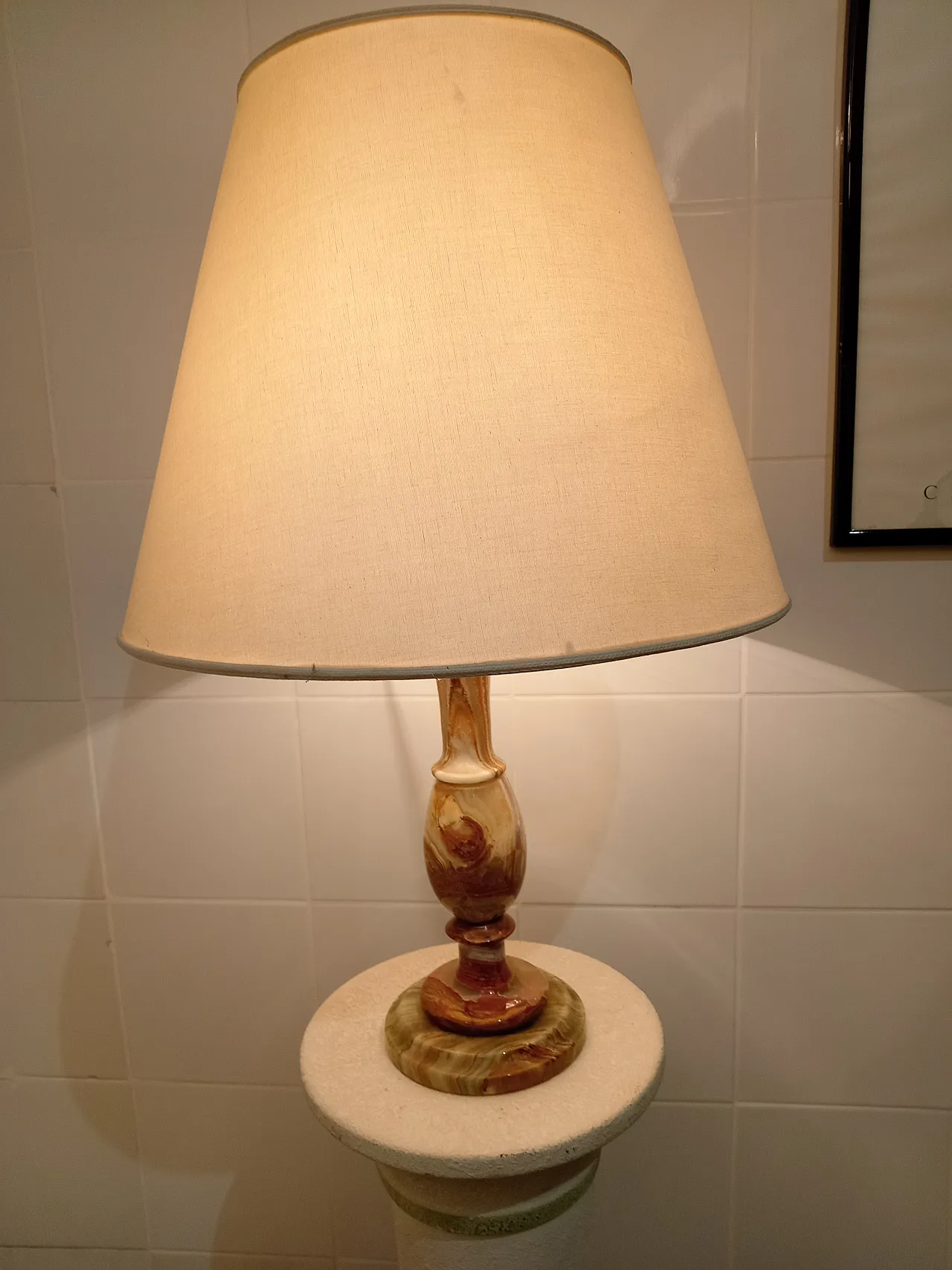 Table lamp in Green Onyx 3