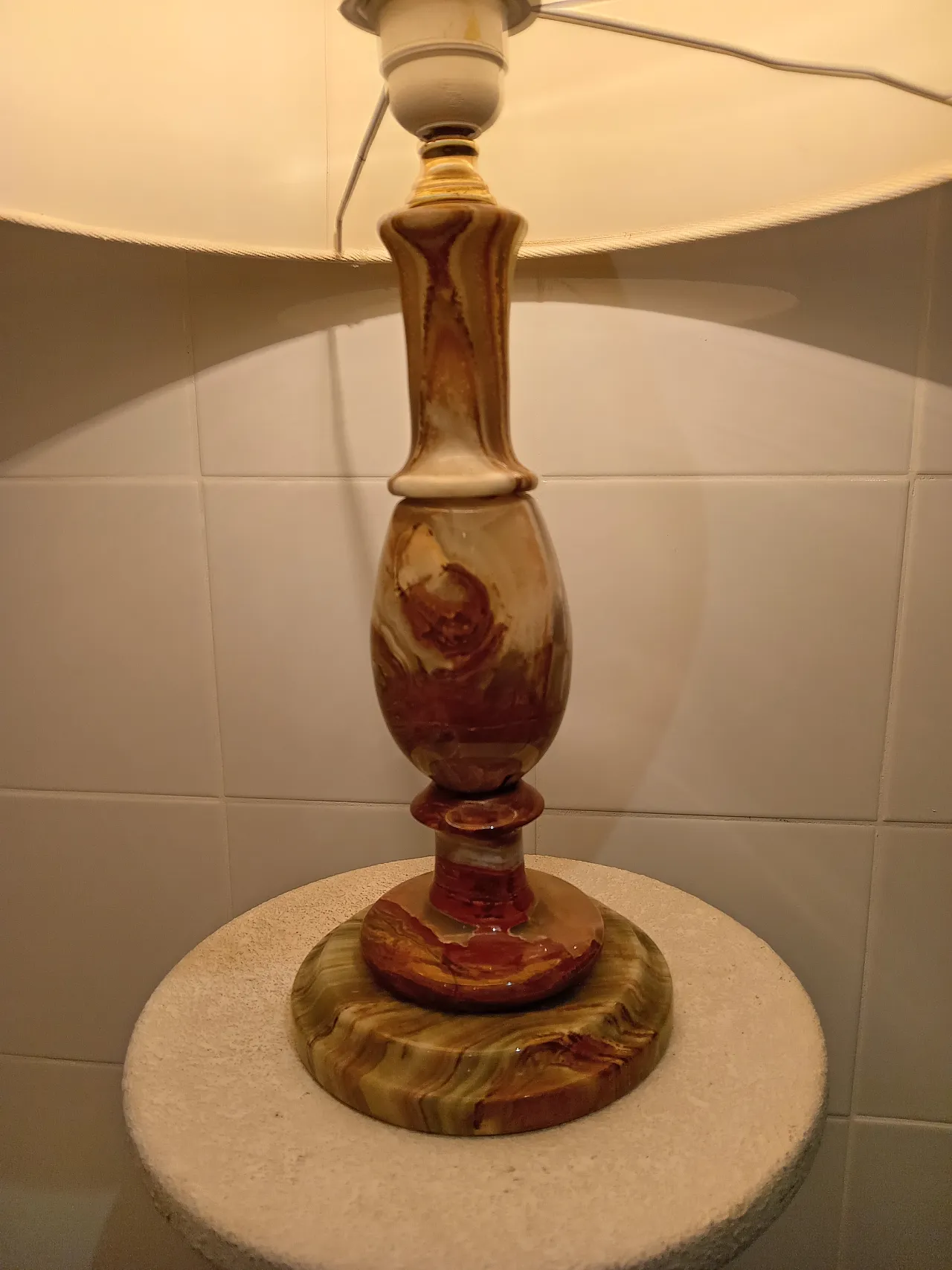 Table lamp in Green Onyx 4