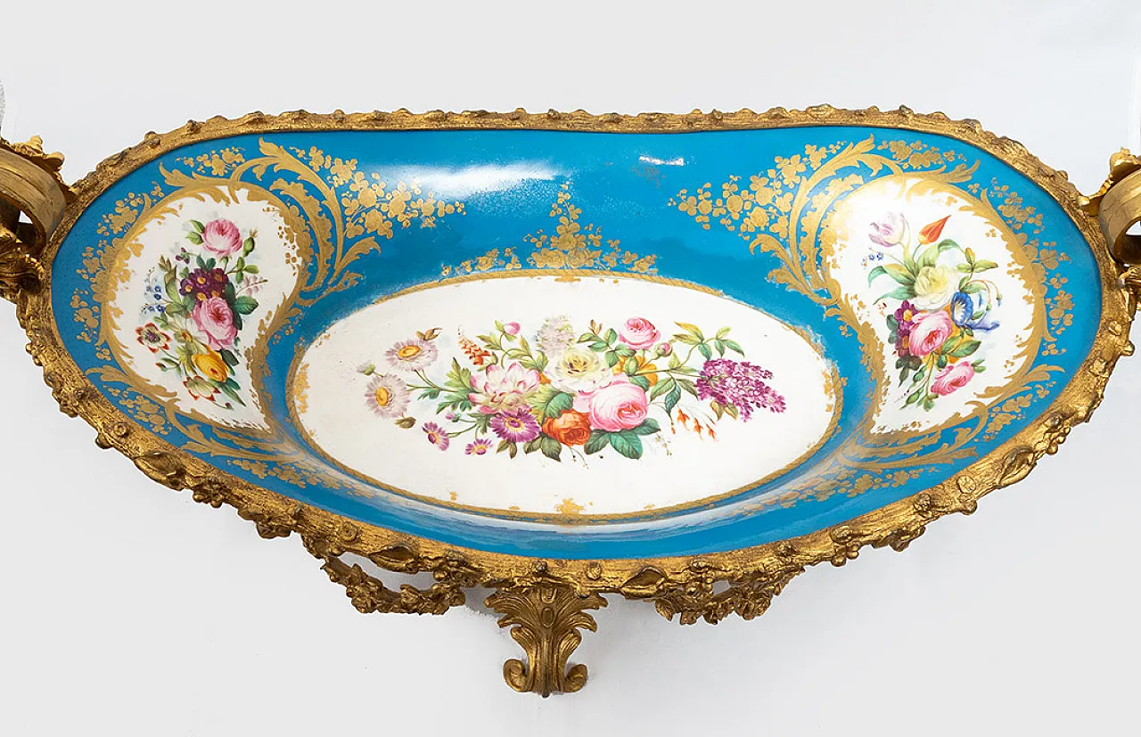 Napoleon III  polycromed porcelain centerpiece by Sevres, '800 2