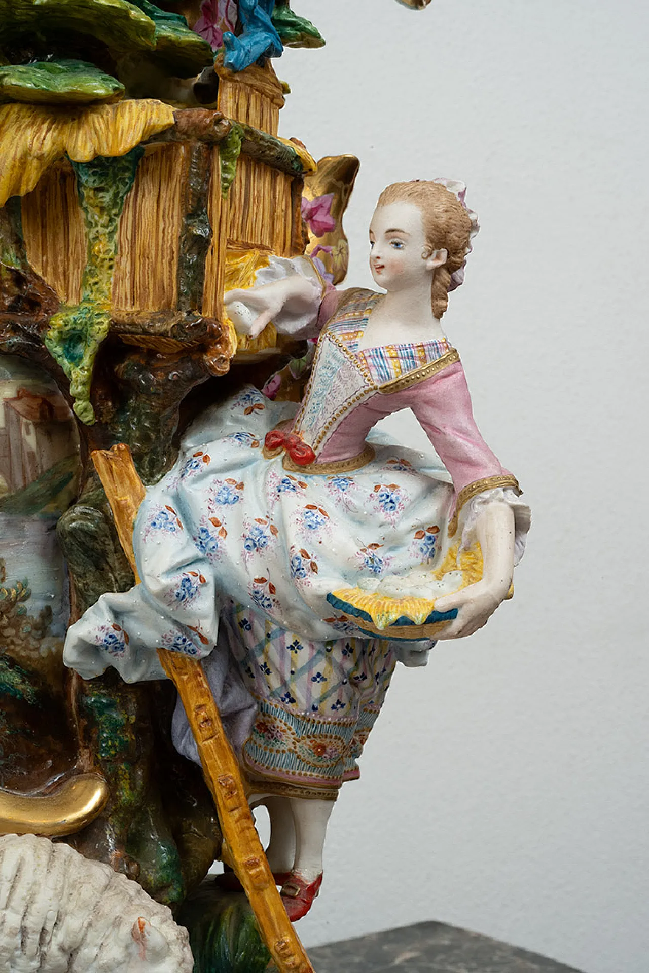 Louis Philippe Napoletan vase by Capodimonte porcelain, '800 2