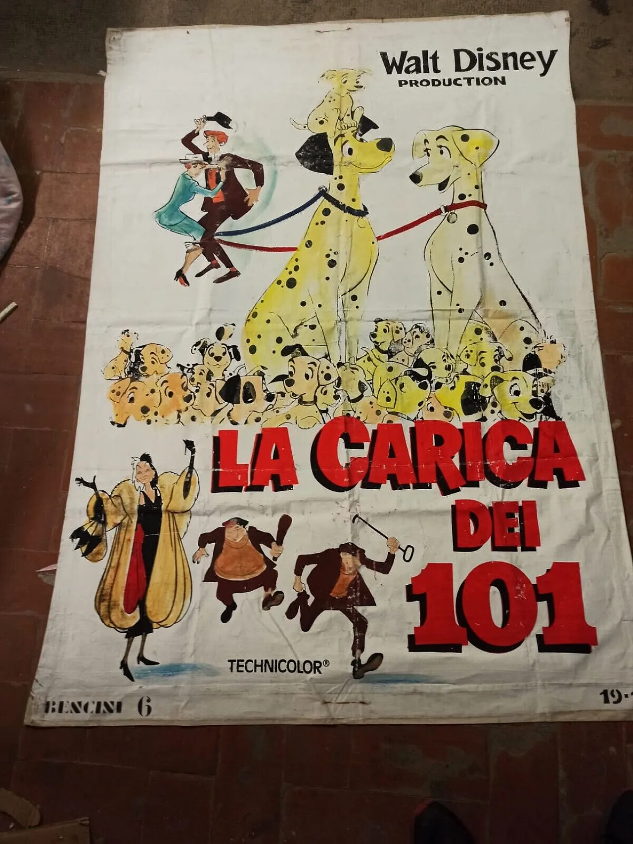 La Carica dei 101 by Bencini, mixed media on canvas, late 20th century 3