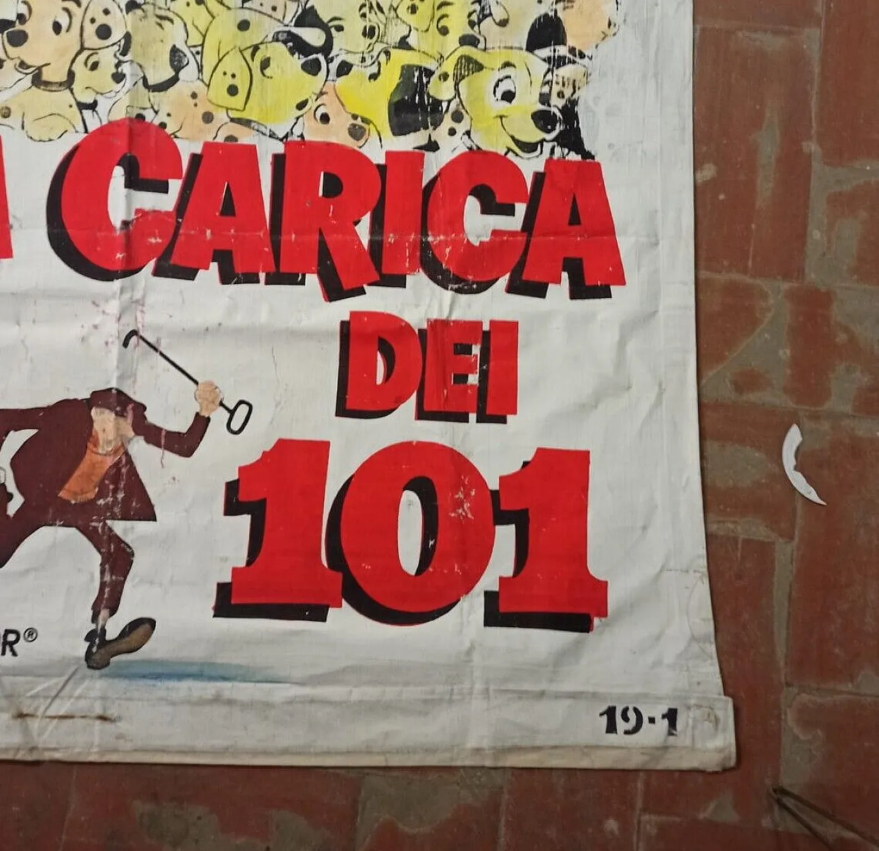 La Carica dei 101 by Bencini, mixed media on canvas, late 20th century 5