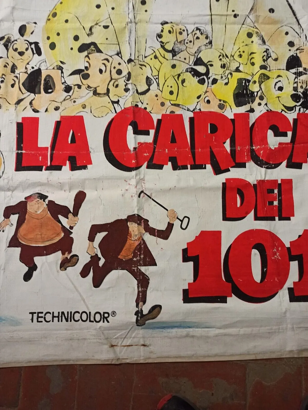 La Carica dei 101 by Bencini, mixed media on canvas, late 20th century 6