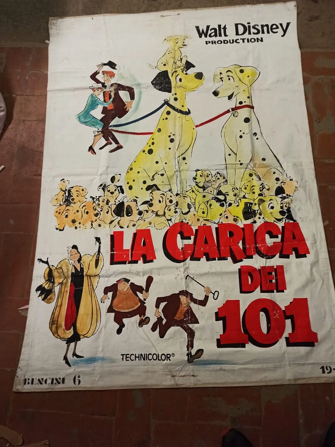 La Carica dei 101 by Bencini, mixed media on canvas, late 20th century 8