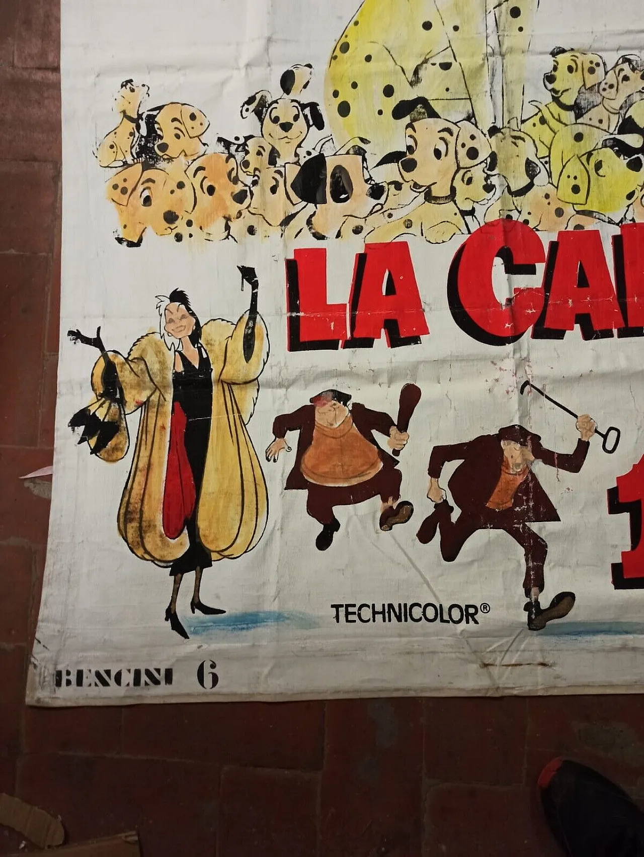 La Carica dei 101 by Bencini, mixed media on canvas, late 20th century 9