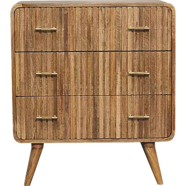 Chest of Drawer T-bar Ridged in oak, 2000