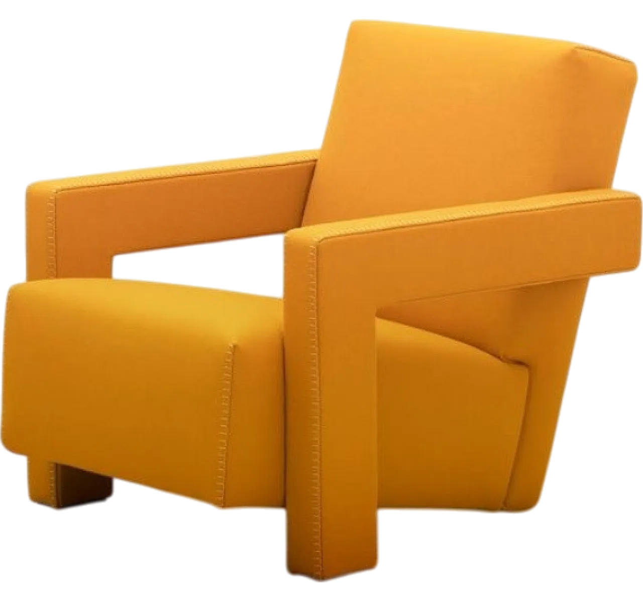 Cassina 637 Utrecht in yellow wool, 2000 17