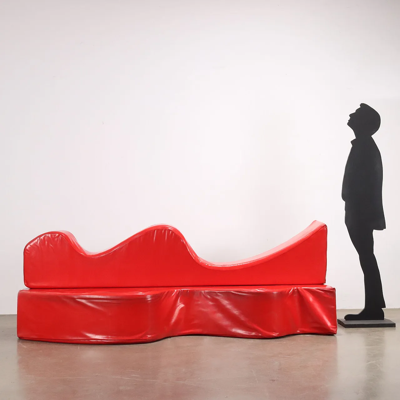 Superonda red sofa by Archizoom for Poltronova, 1970s 2