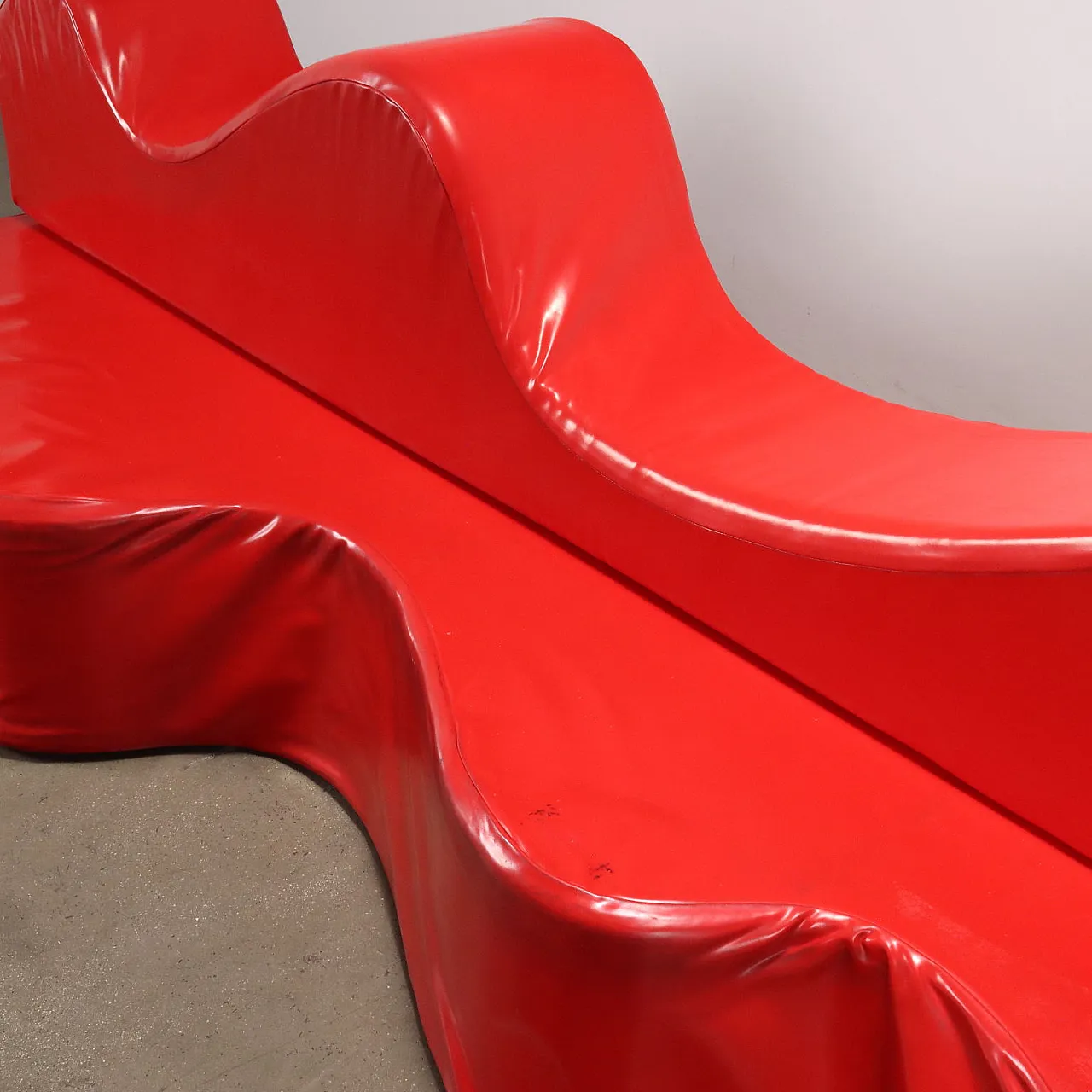 Superonda red sofa by Archizoom for Poltronova, 1970s 8