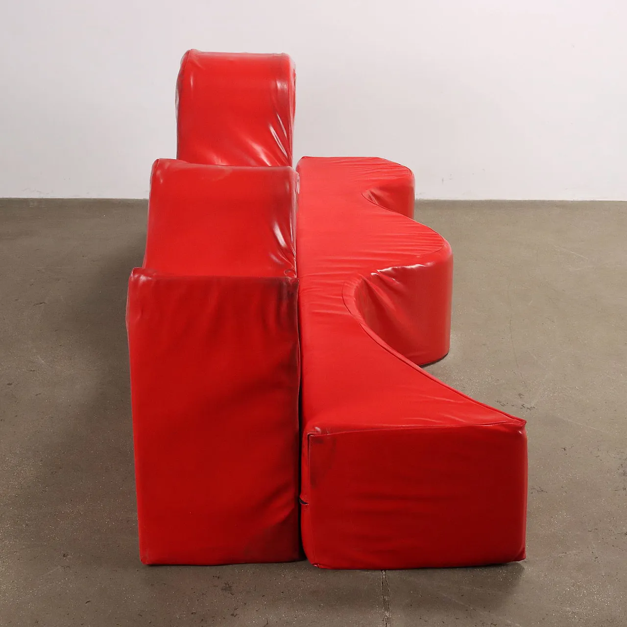 Superonda red sofa by Archizoom for Poltronova, 1970s 9