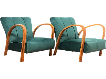 Pair of armchairs, 40s