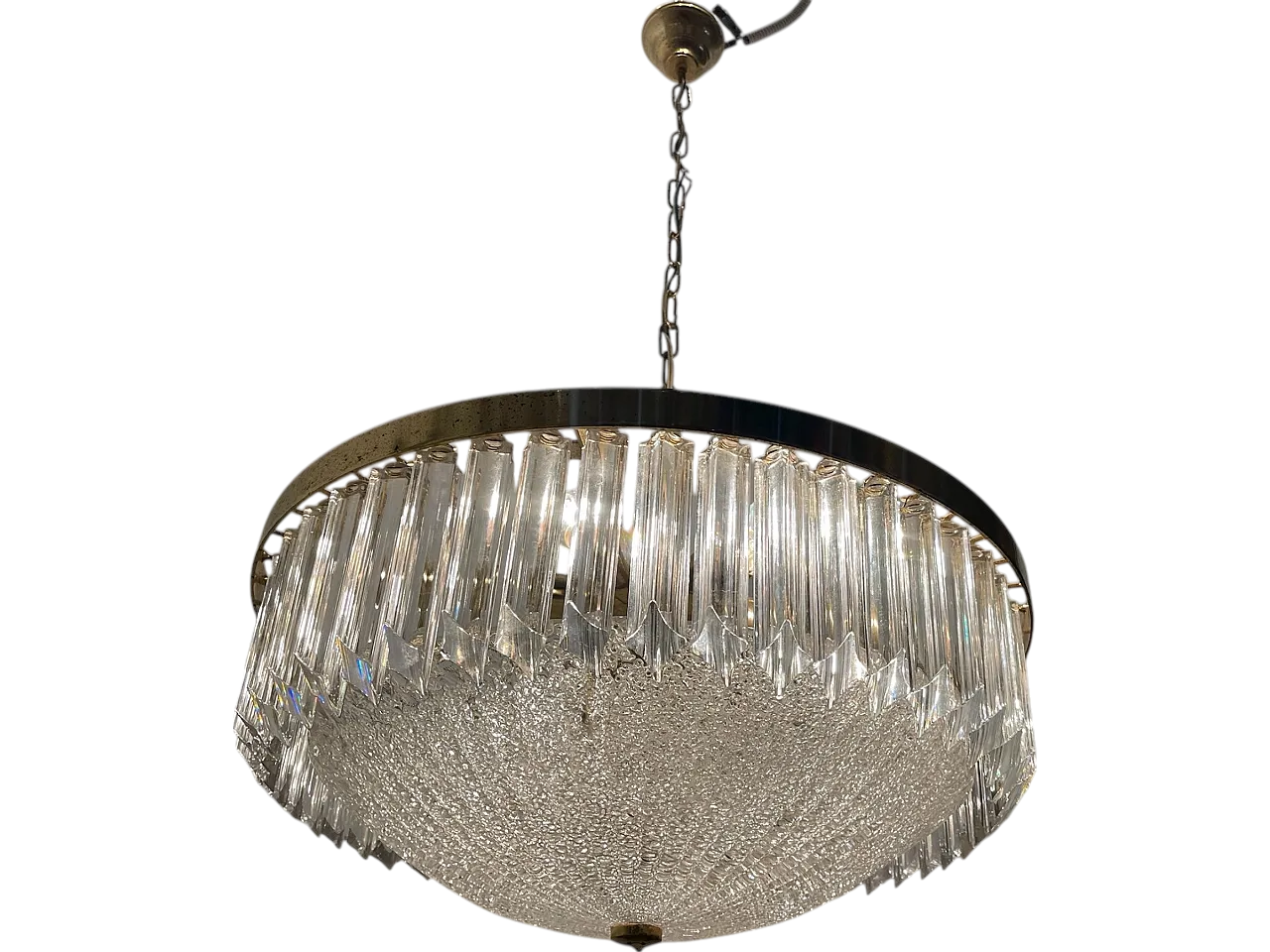 Large Murano Glass Chandelier, 1970s 13