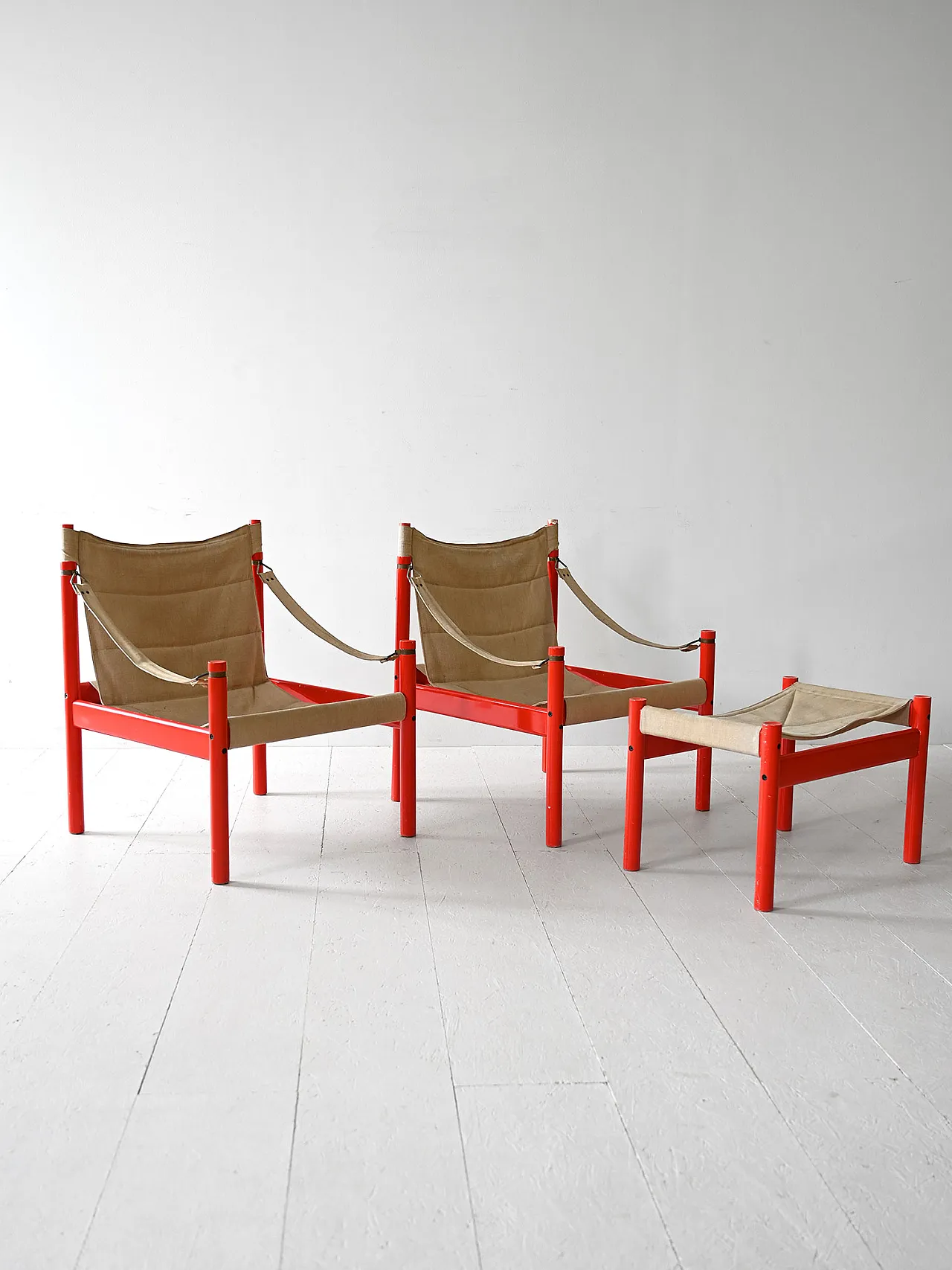 Safari armchairs bby Erik Wörtz, 70s 2