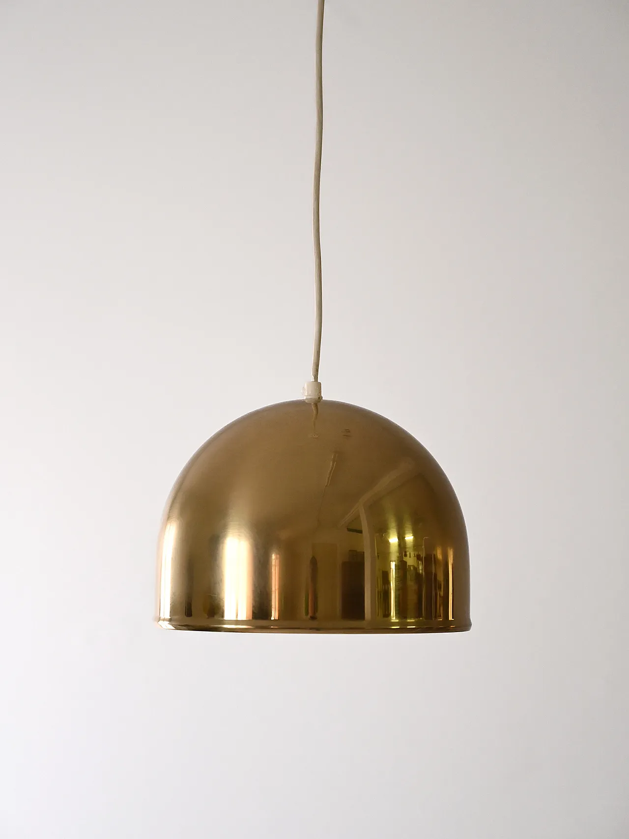 Swedish lamp in golden metal, 60s 1