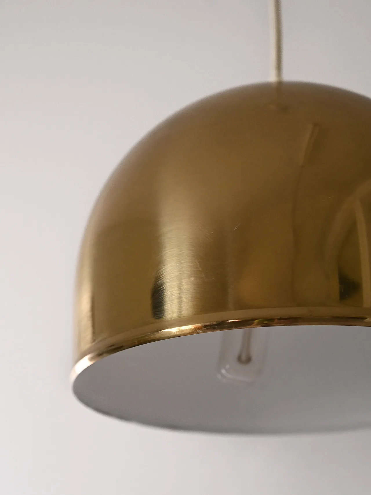 Swedish lamp in golden metal, 60s 3