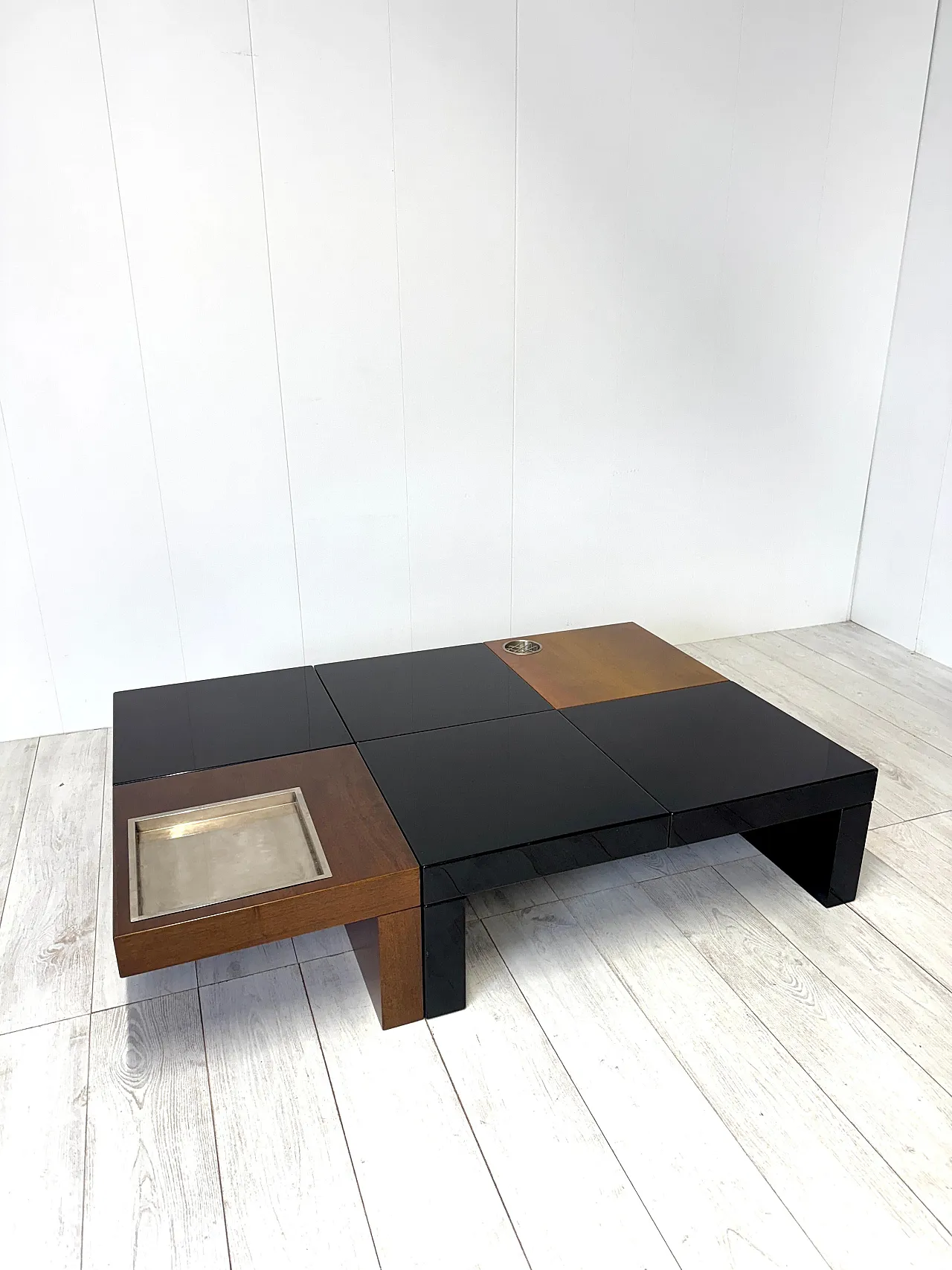 6 Nac modular coffee tables by Cesare Augusto Nava, 1970s 11