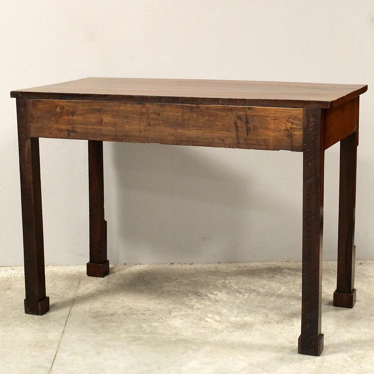 Empire console table desk in walnut, 19th century 12