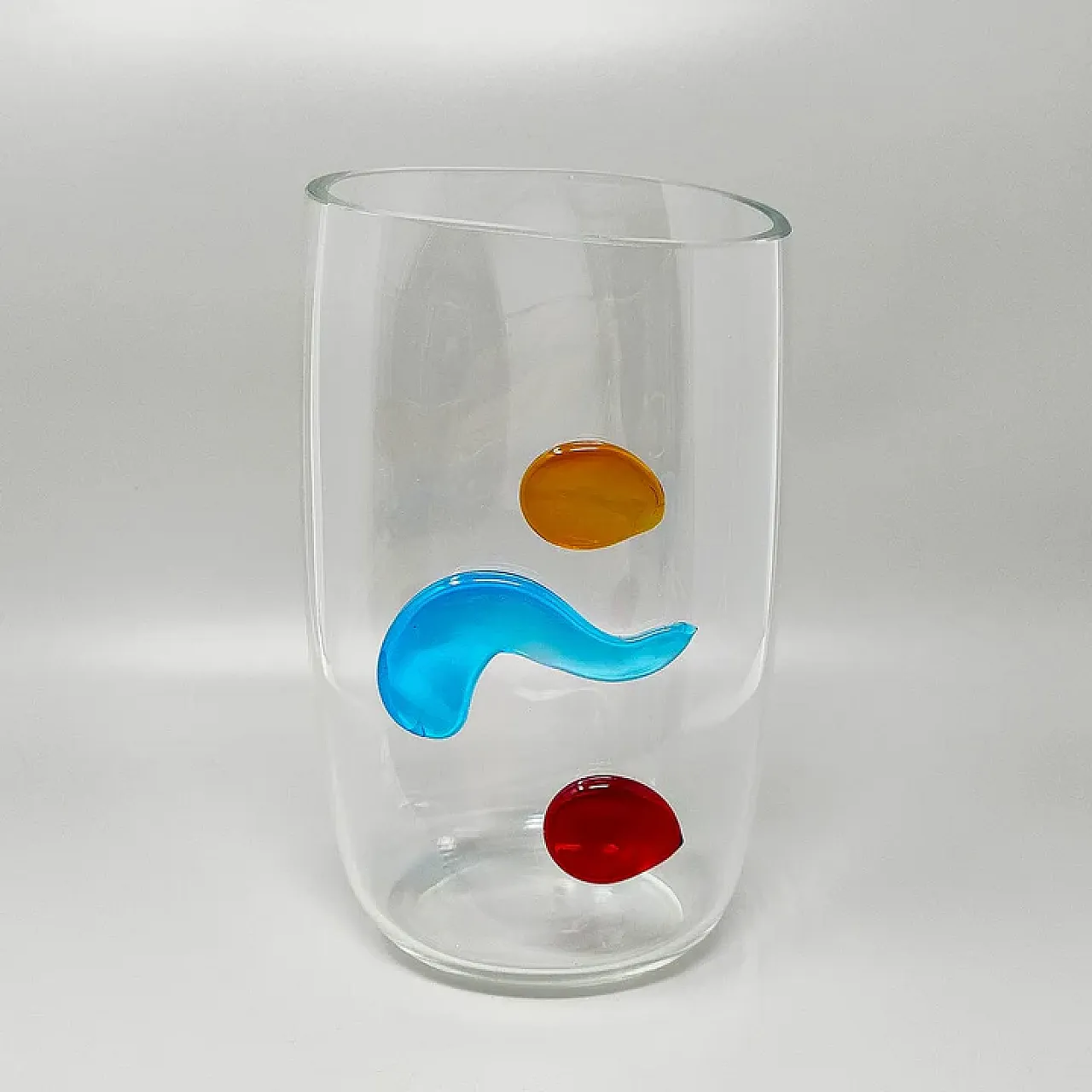 Murano glass vase by Alfredo Barbini, 1990s 3