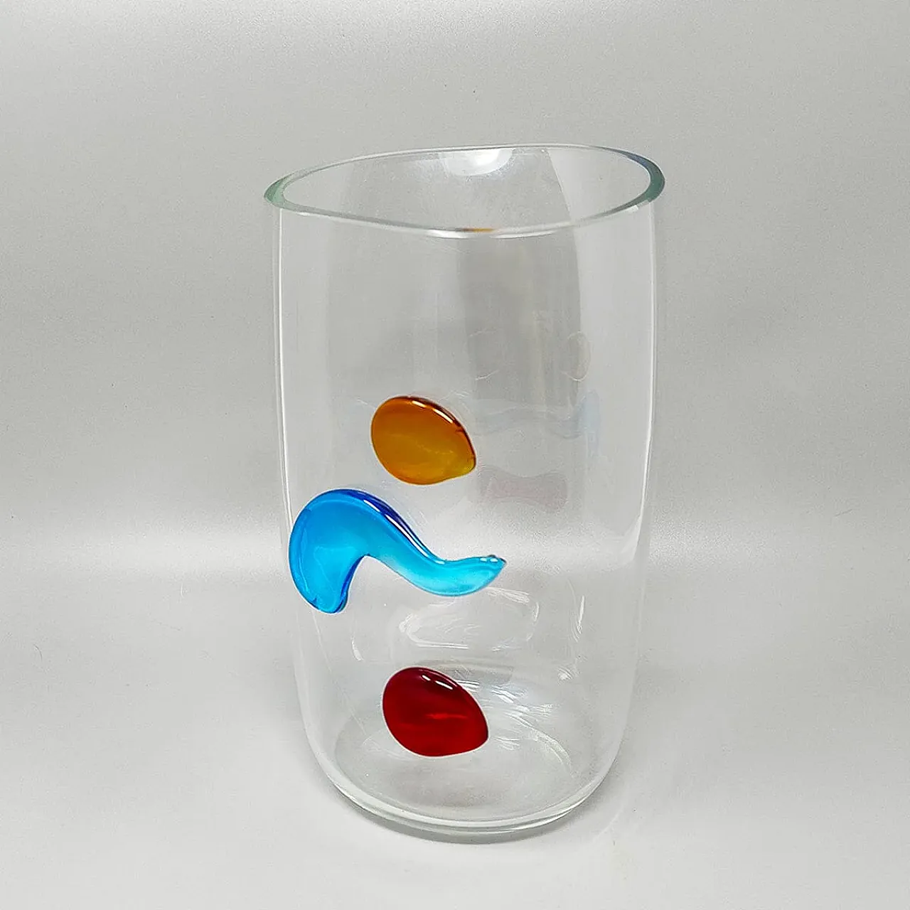 Murano glass vase by Alfredo Barbini, 1990s 4