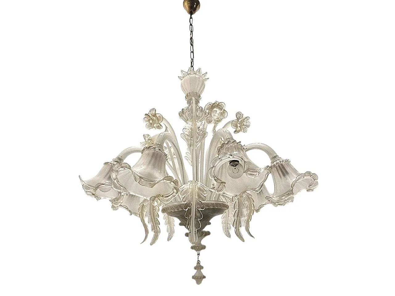 Large Venetian Murano Glass Chandelier, 1960s 1