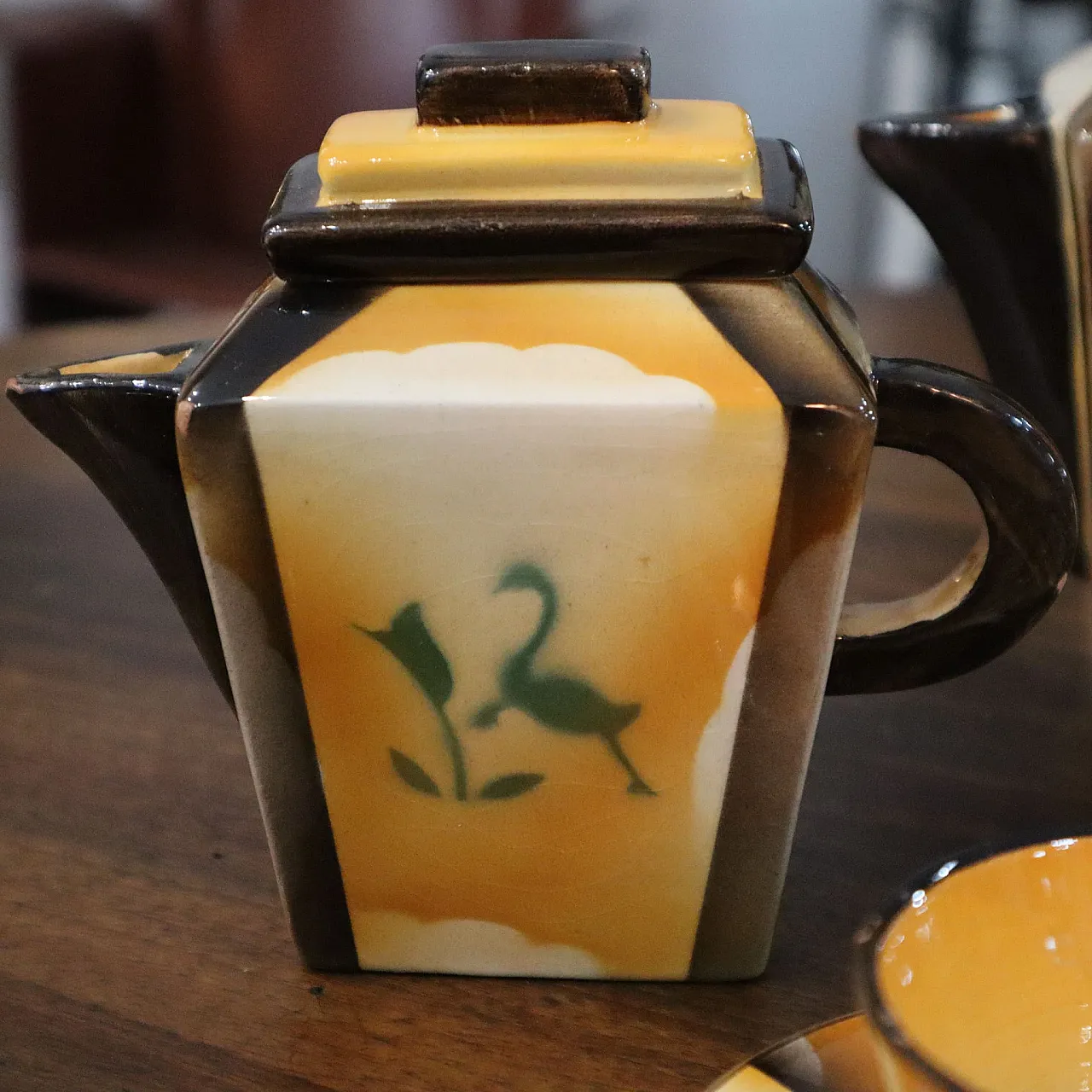 Servizio da caffè Art Deco ceramica Carraresi Lucchesi, anni '30 3