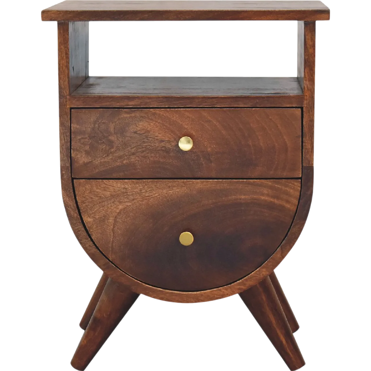 Bedside table Solid Mango Wood Chestnut, 2000 12