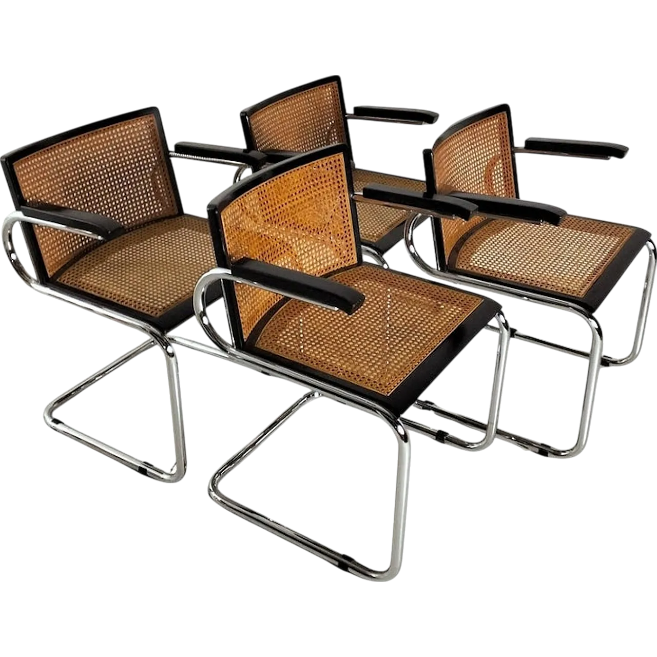 4 chairs in Luigi Saccardo style for Armet, 70s 16