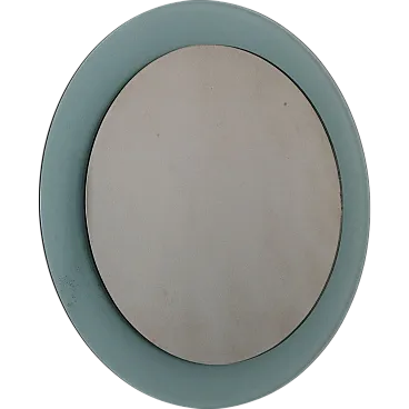 Green Round Mirror by Veca, 70s