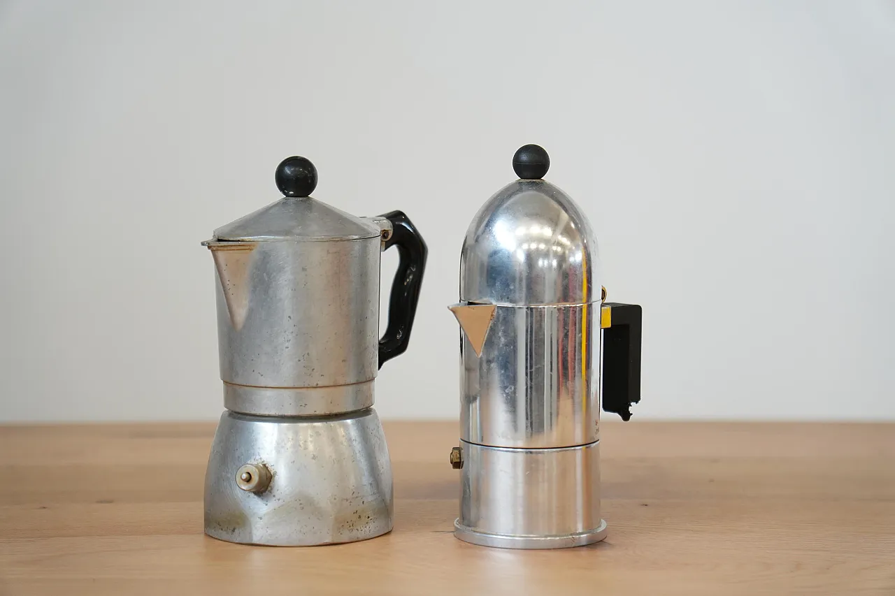 Bialetti & Alessi Moka Coffee Makers, 70s 2