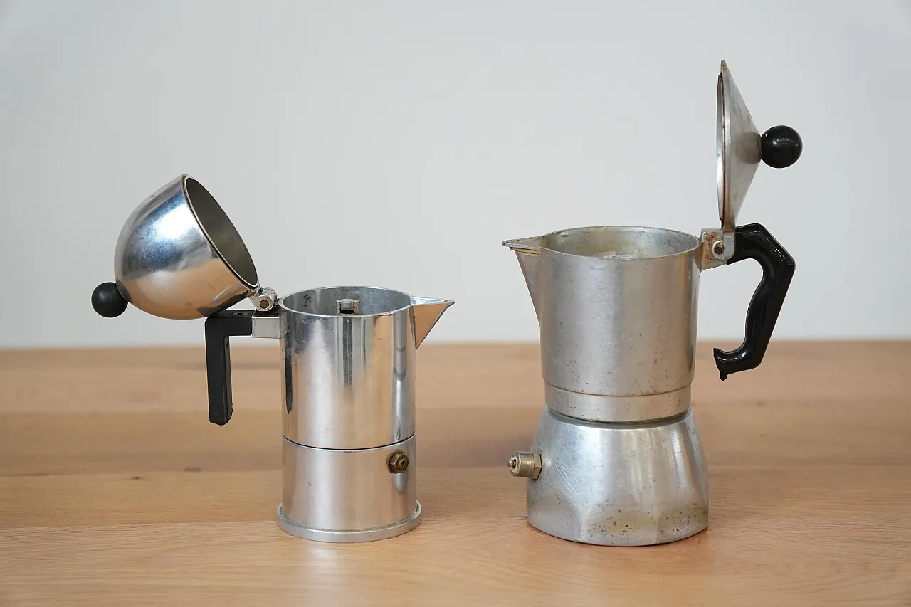 Bialetti & Alessi Moka Coffee Makers, 70s 3