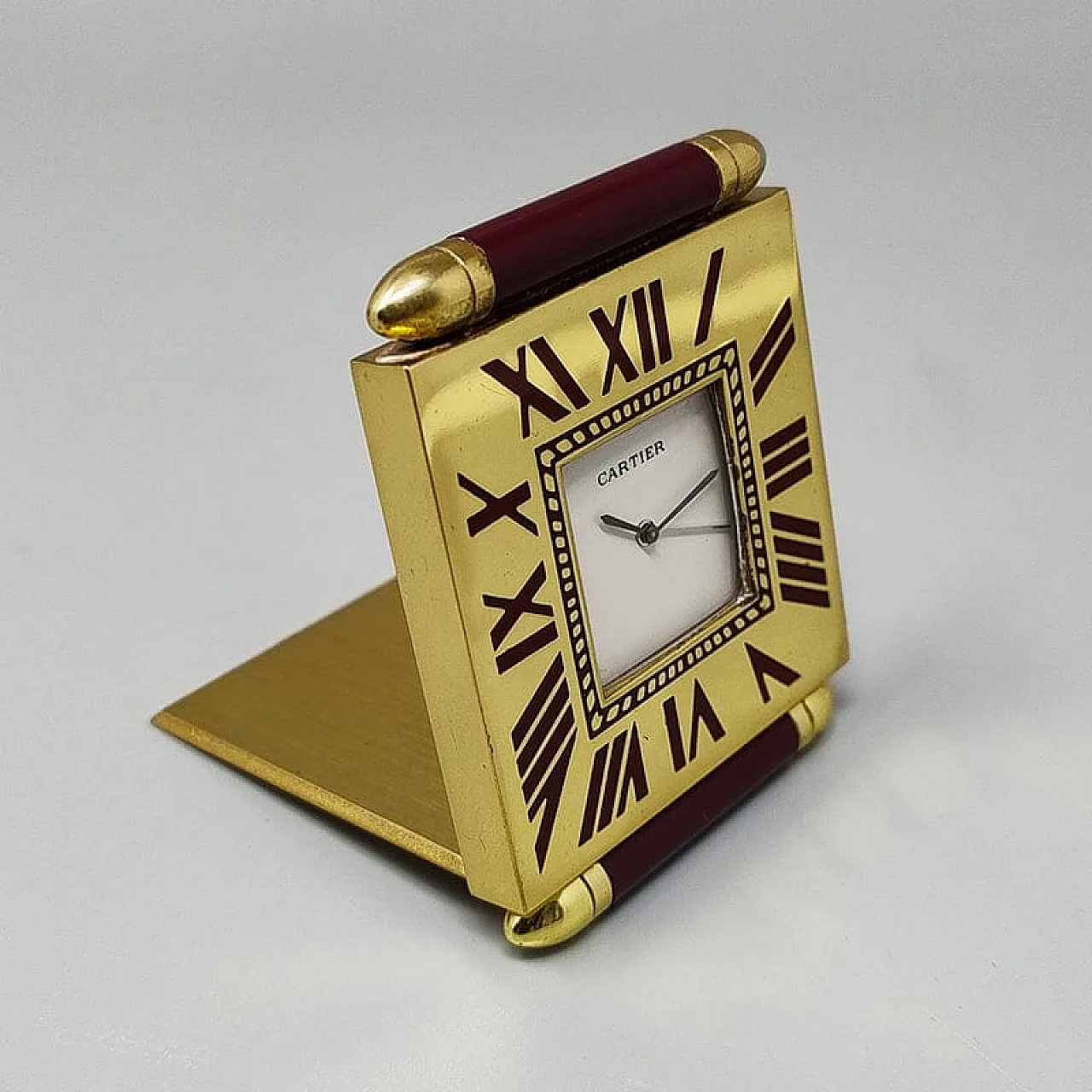 Cartier alarm clock pendulette, 1990s 3