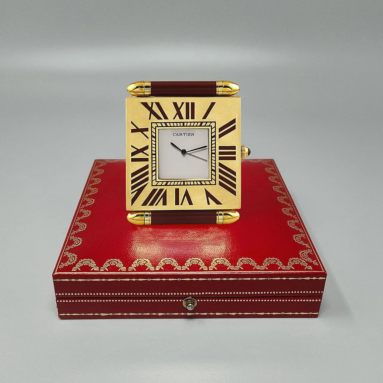 Cartier alarm clock pendulette, 1990s 4