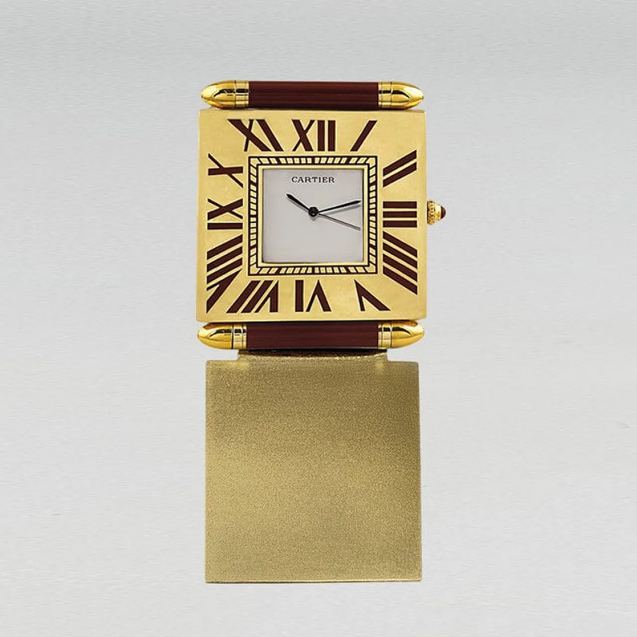 Cartier alarm clock pendulette, 1990s 5