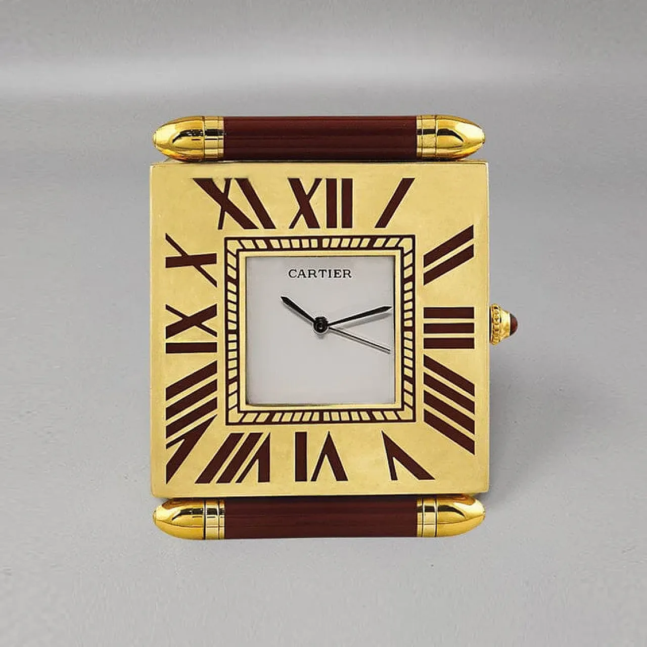 Cartier alarm clock pendulette, 1990s 6