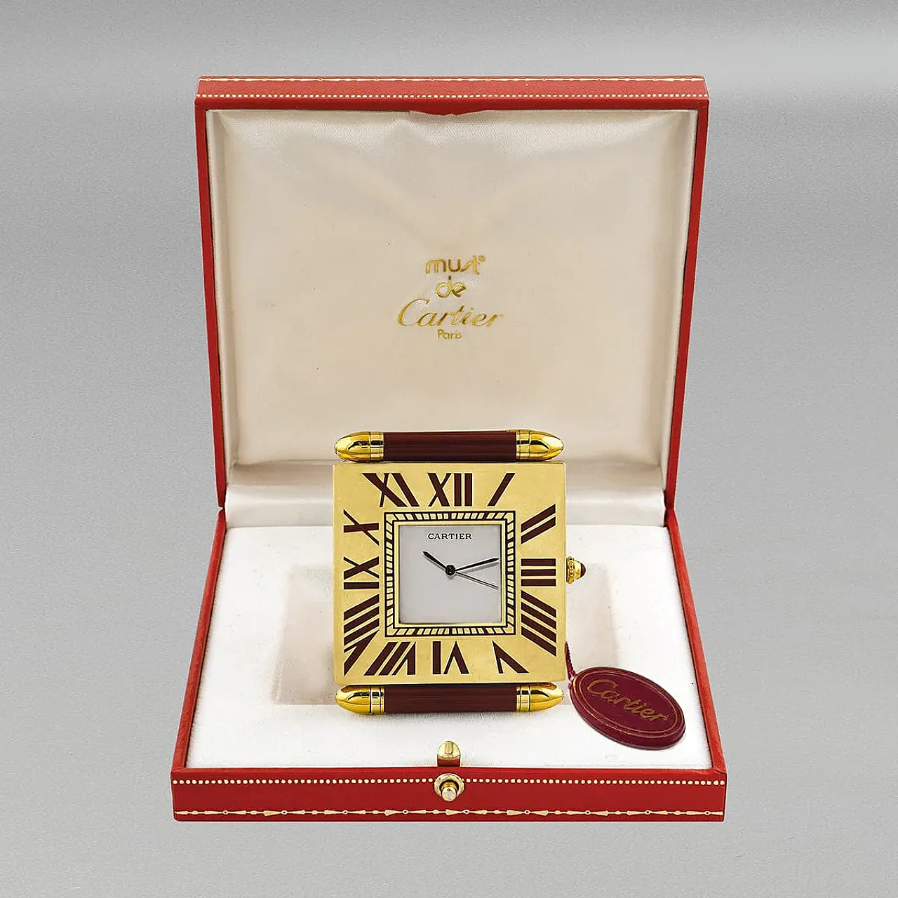 Cartier alarm clock pendulette, 1990s 7