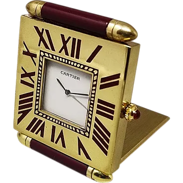 Cartier alarm clock pendulette, 1990s