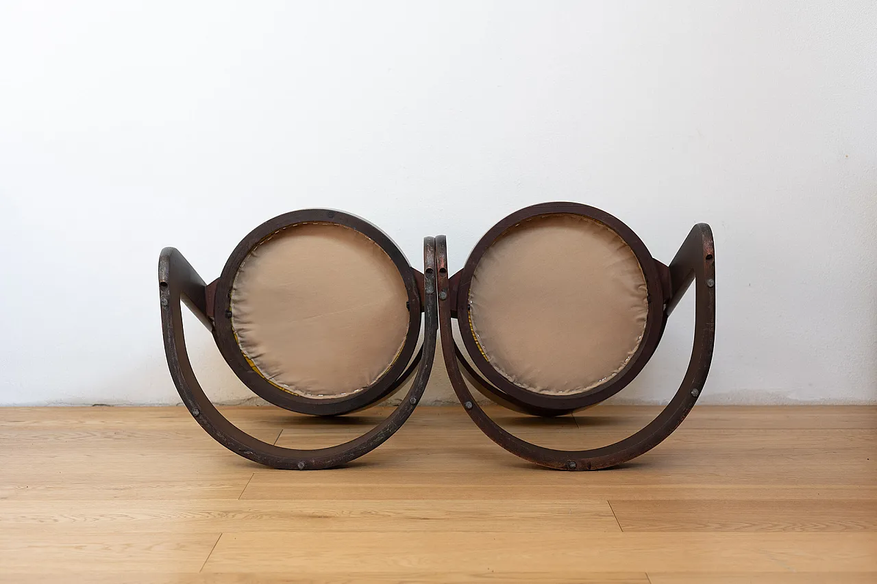 Pair of Willy Rizzo chairs for Mario Sabot, 70s 5