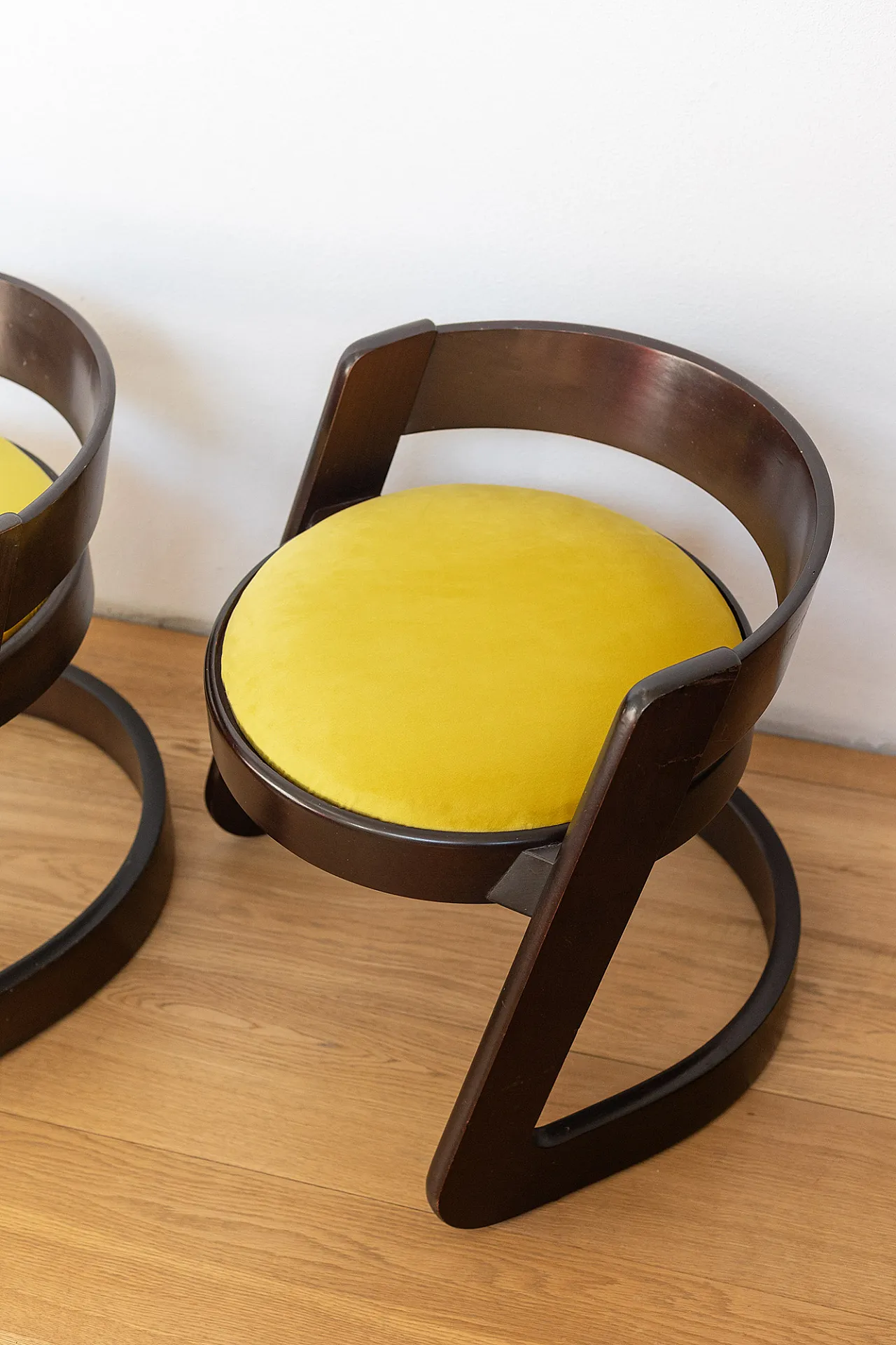 Pair of Willy Rizzo chairs for Mario Sabot, 70s 8